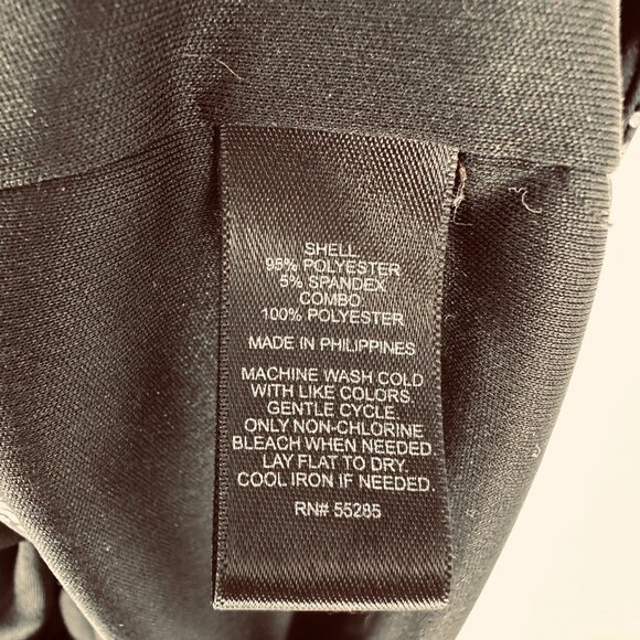 3/$25 Express Faux Wrap Dress XS Abstract Print Jersey Knit Zipper Sheath Mini - Picture 8 of 8